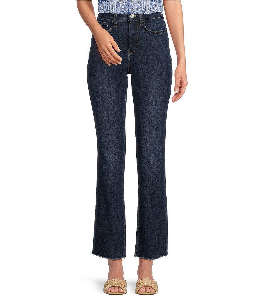 NYDJ Slim Straight High Rise Stretch Denim Cropped Ankle Jeans Product Image