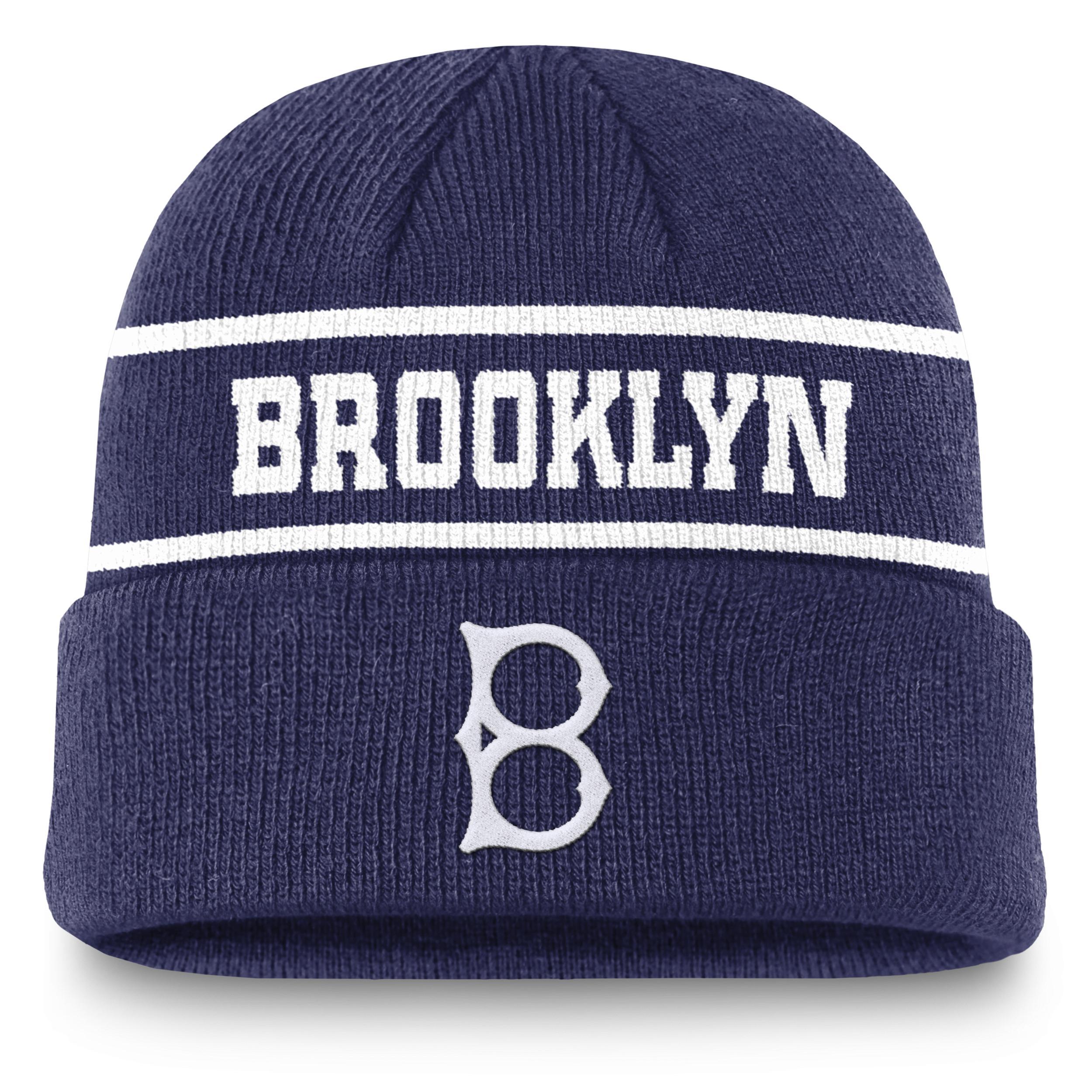 Nike Mens Royal Brooklyn Dodgers Cooperstown Collection Rewind Terra Cuffed Knit Hat Product Image