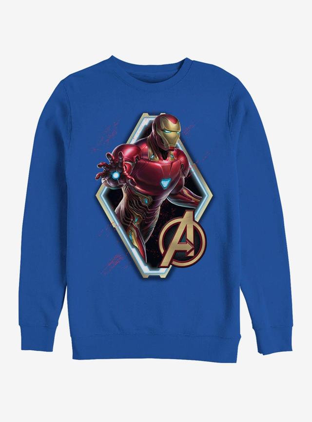 Marvel Avengers: Endgame Iron Man Sun Royal Blue Sweatshirt Product Image