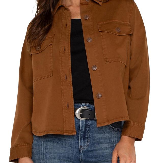 Cropped Shirt Jacket Product Image