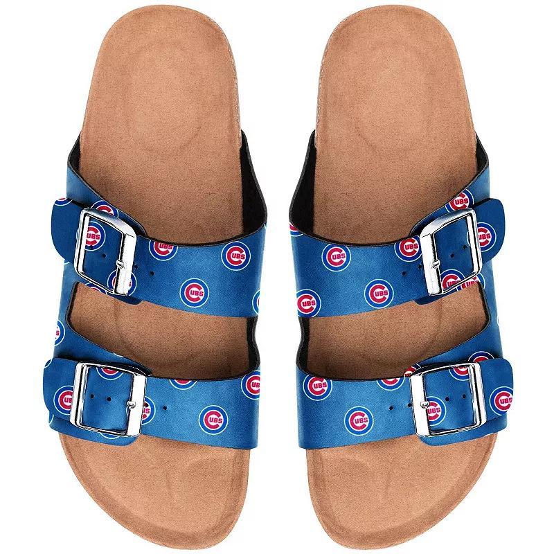 Womens Chicago Cubs Mini Print Double Buckle Sandal Product Image