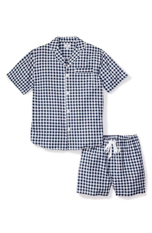 Petite Plume Gingham Cotton Short Pajamas Product Image