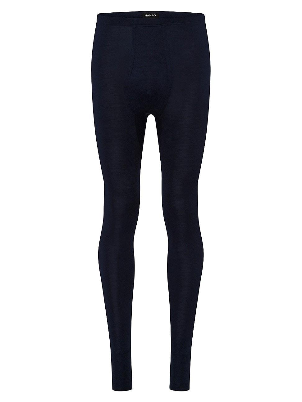 Hanro Woolen Silk Long Underwear (Deep ) Men's Underwear Product Image