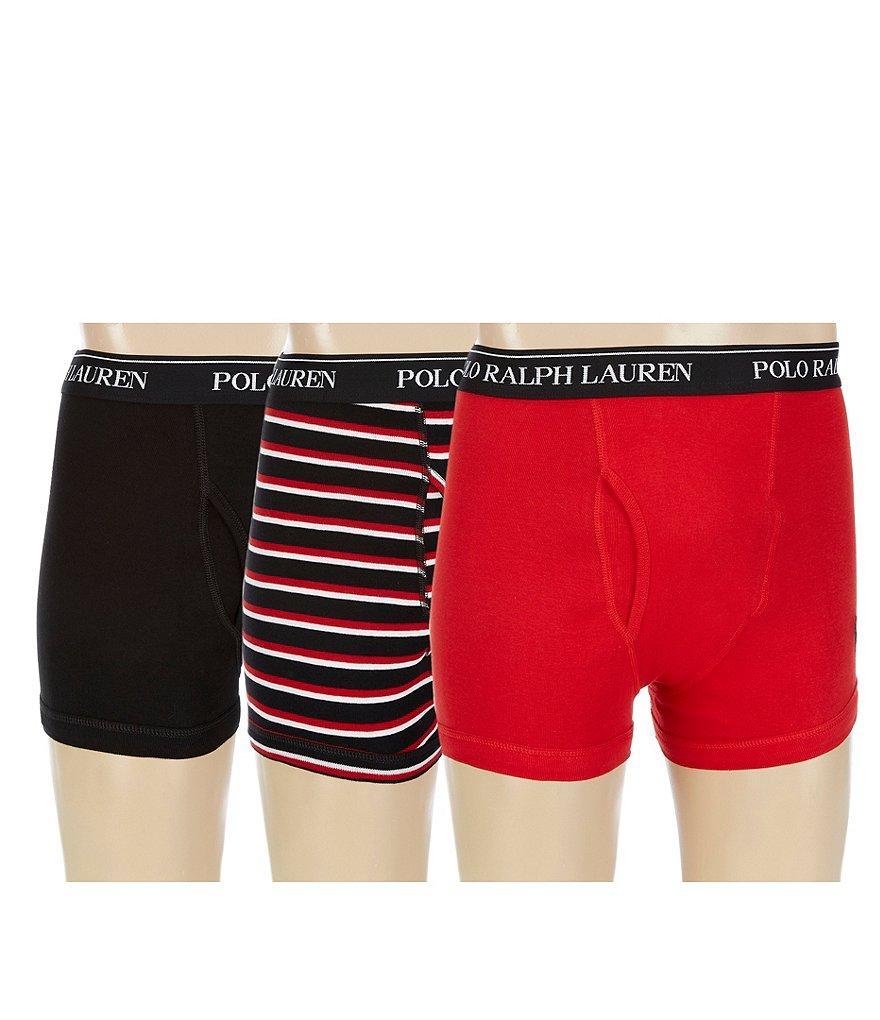 Polo Ralph Lauren Classic Fit Assorted Boxer Briefs 3-Pack Product Image