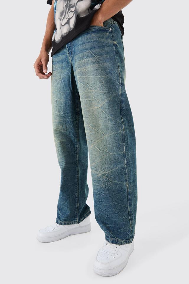 Baggy Rigid Tinted Denim Jeans | boohooMAN USA Product Image