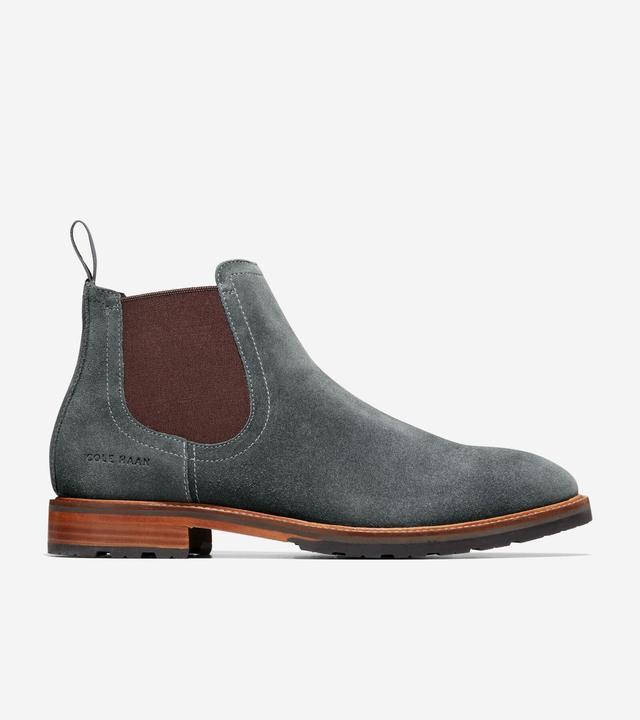 Cole Haan Mens Berkshire Lug Chelsea Boot - Grey Size 9.5 Water-Resistant Product Image