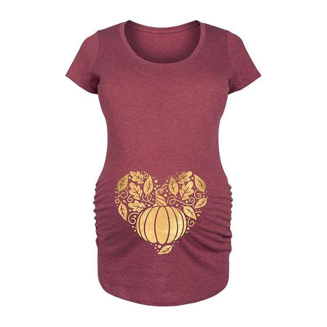 Maternity Fall Love Gold Foil Graphic Tee, Womens Product Image