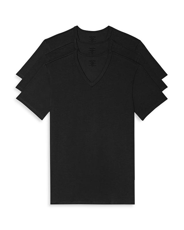 Cotton Stretch V-Neck T-Shirt 3-Pack Product Image