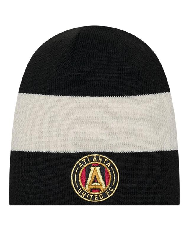 Mens New Era Black Atlanta United FC 2024 Kick Off Collection Knit Beanie Product Image