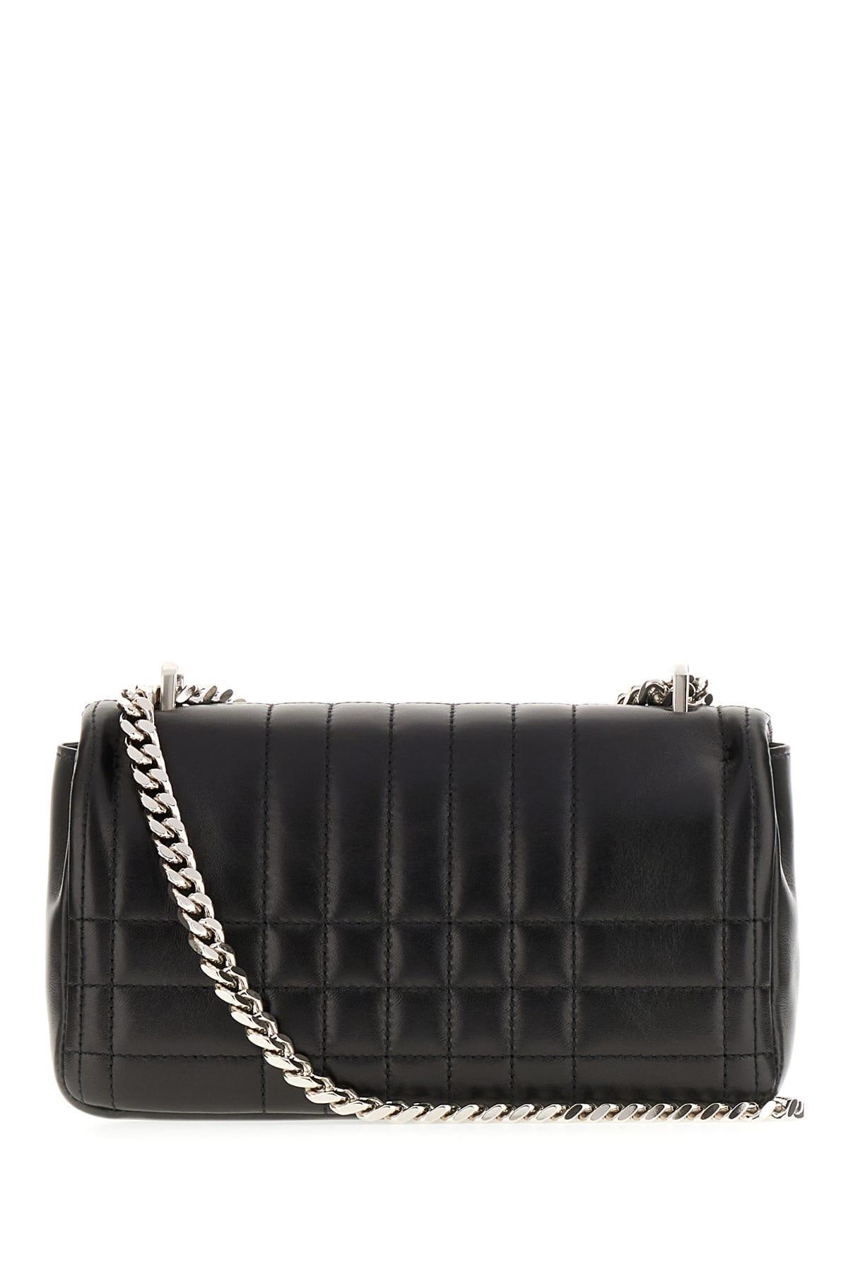 BURBERRY Woman Black Leather Small Lola Crossbody Bag Product Image