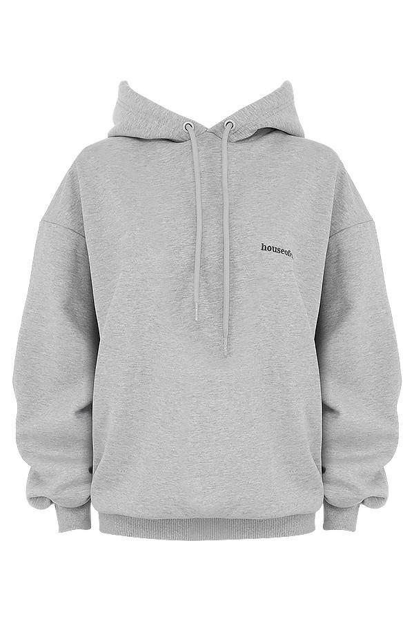 Halo Grey Oversized Hoodie Product Image