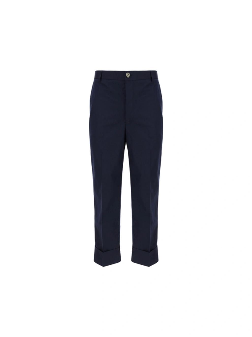 Straight-leg Trousers In Navy Product Image