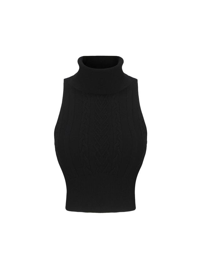 Janelle Knit Top (Black) Product Image