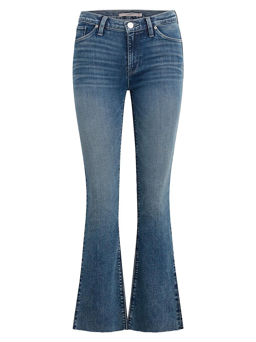 Hudson Jeans Nico Raw Hem Mid Rise Bootcut Jeans Product Image