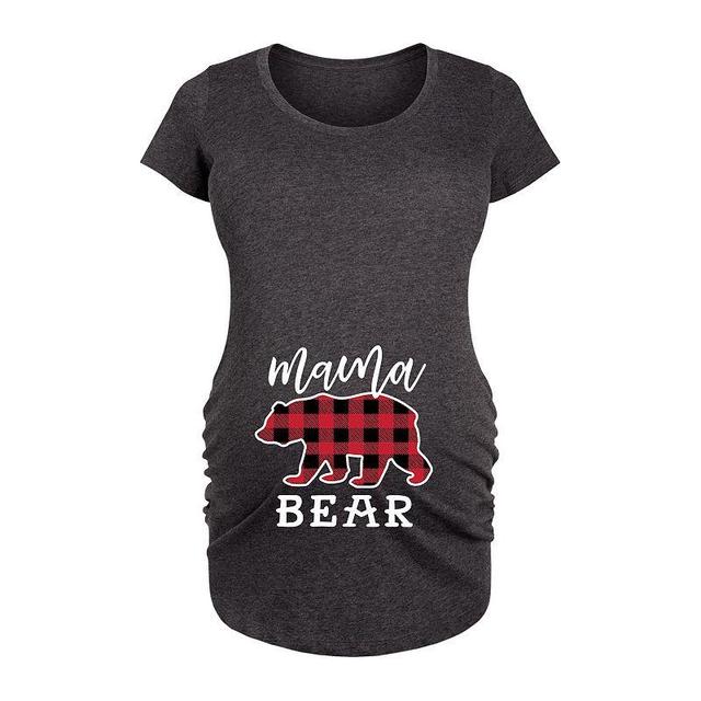 Maternity Mama Bear Graphic Tee, Womens Heather Grey Product Image