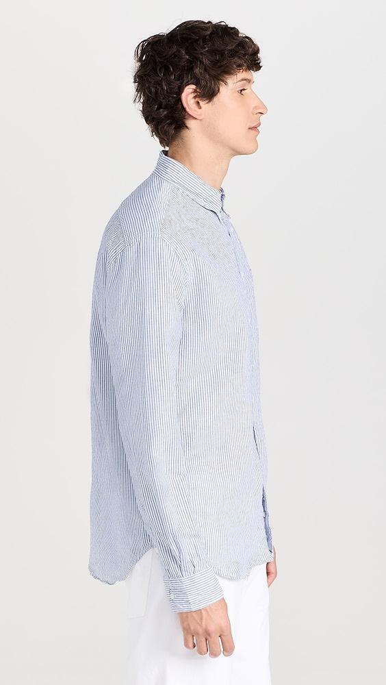 Gitman Vintage Striped Linen Button Down | Shopbop Product Image