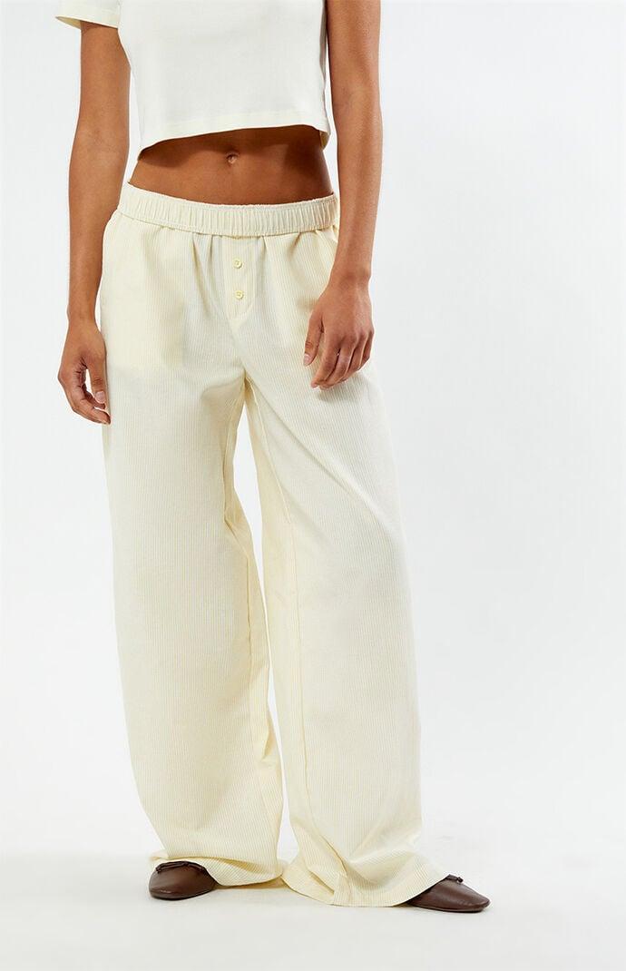 Womens Linen Boxer Pants Product Image