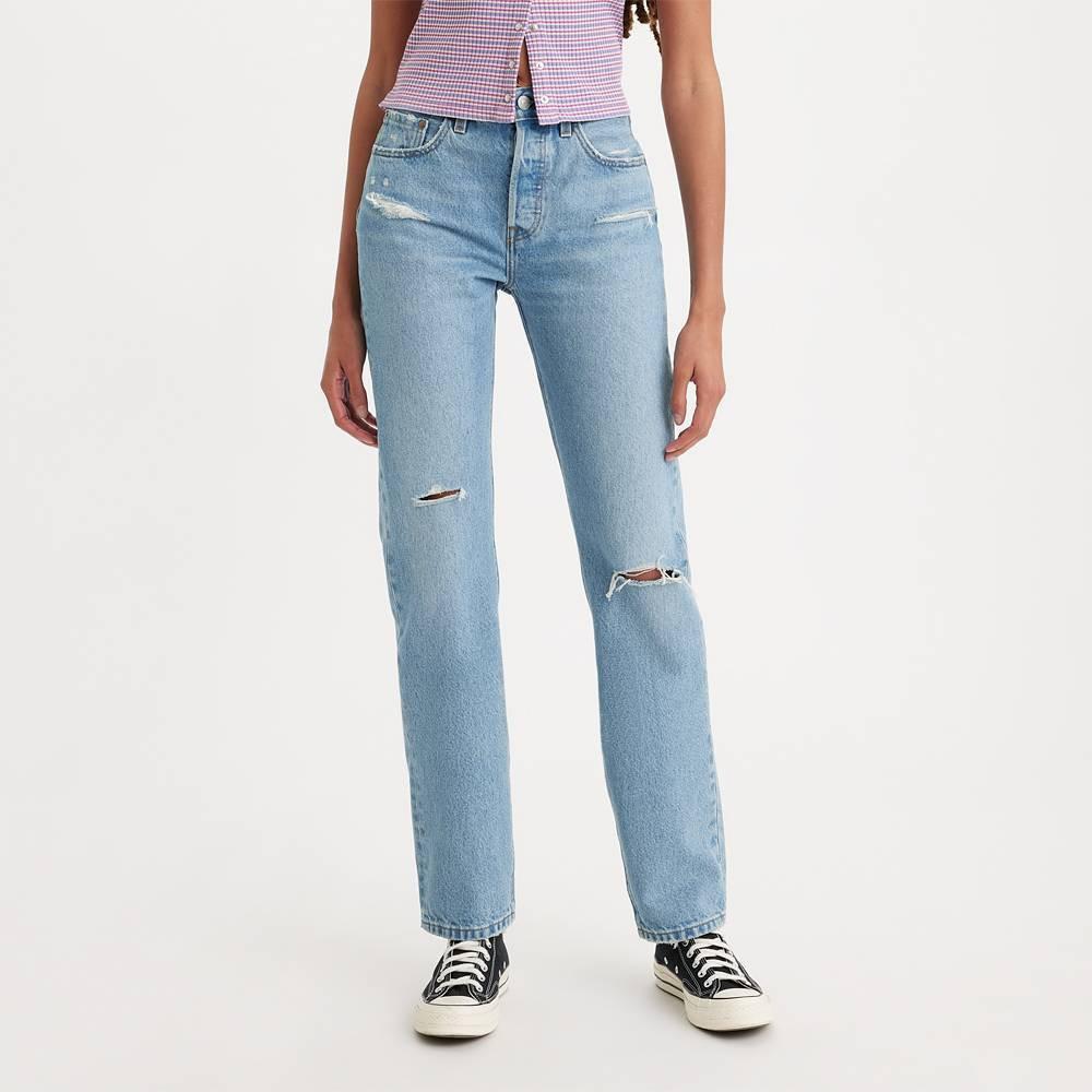 Womens Levis 501 High-Rise Straight Leg Jeans product image