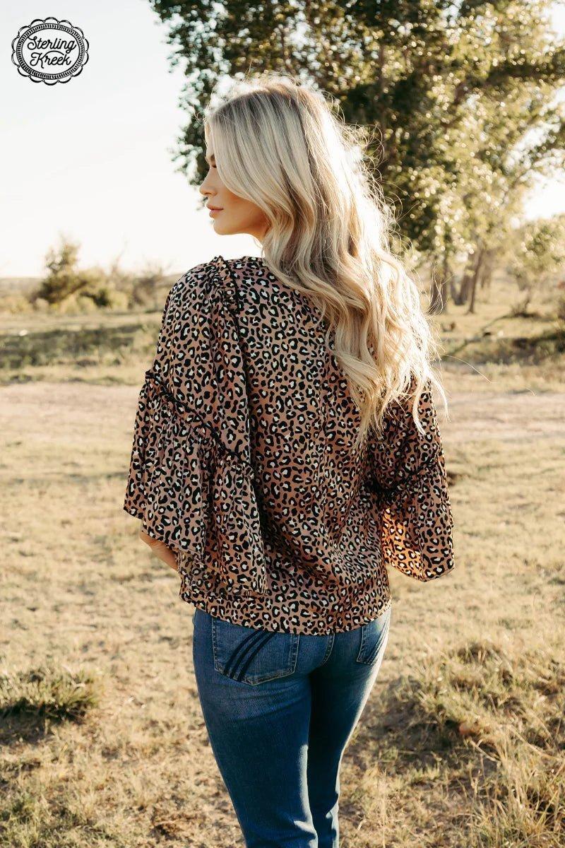 Into The Night Leopard Top Product Image