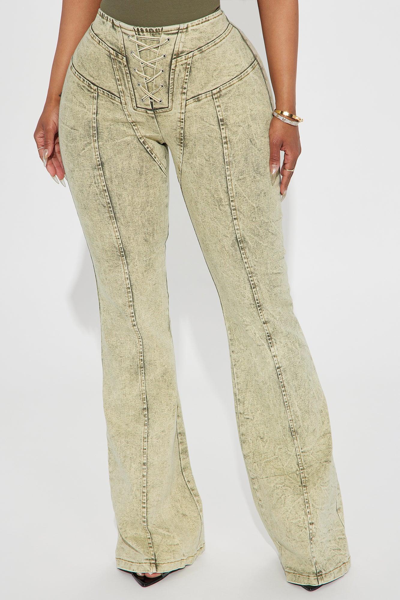 Never Let You Go Flare Pant - Sage Product Image