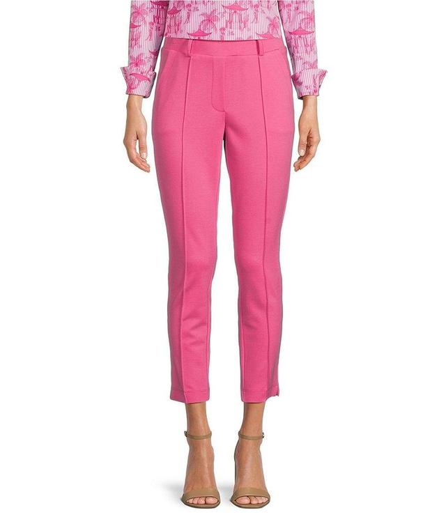 Jude Connally Rikki Stretch Ponte Knit Slim Straight-Leg Pull-On Ankle Pants Product Image