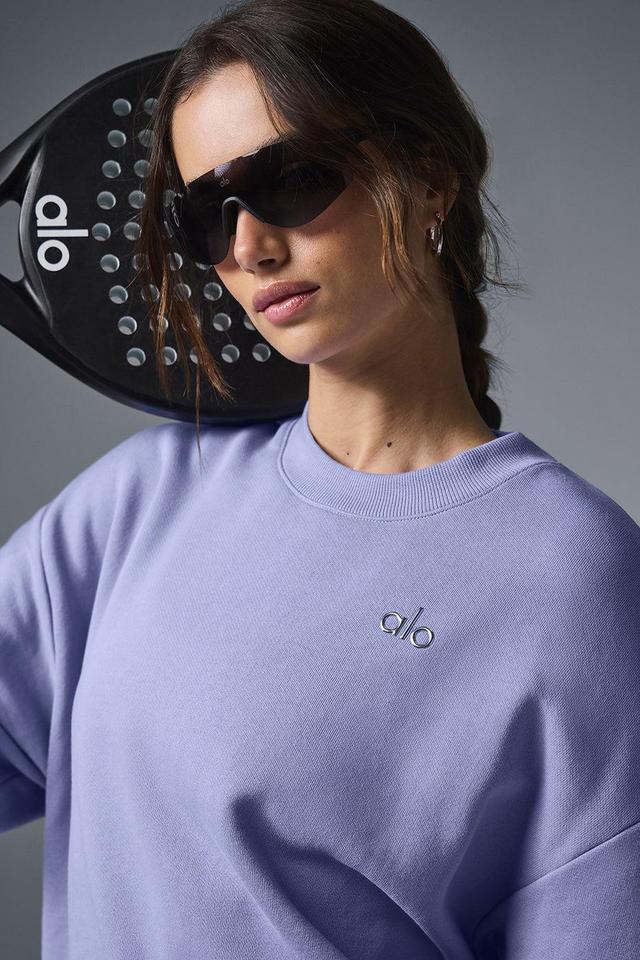 Accolade Crew Neck Pullover - Lilac Blue Female Product Image