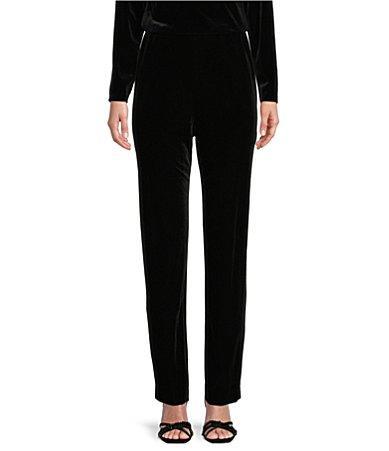 Alex Evenings Slim Velvet Pull-On Pants Product Image