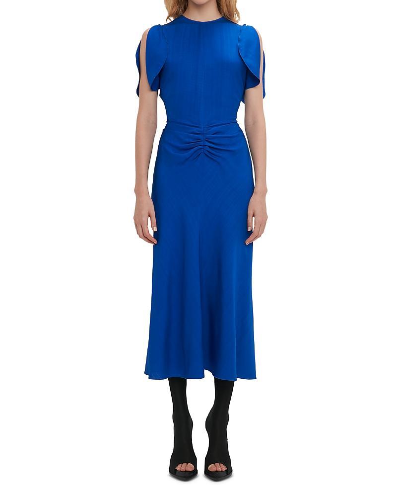 Victoria Beckham Gathered Waist Midi Dress Product Image