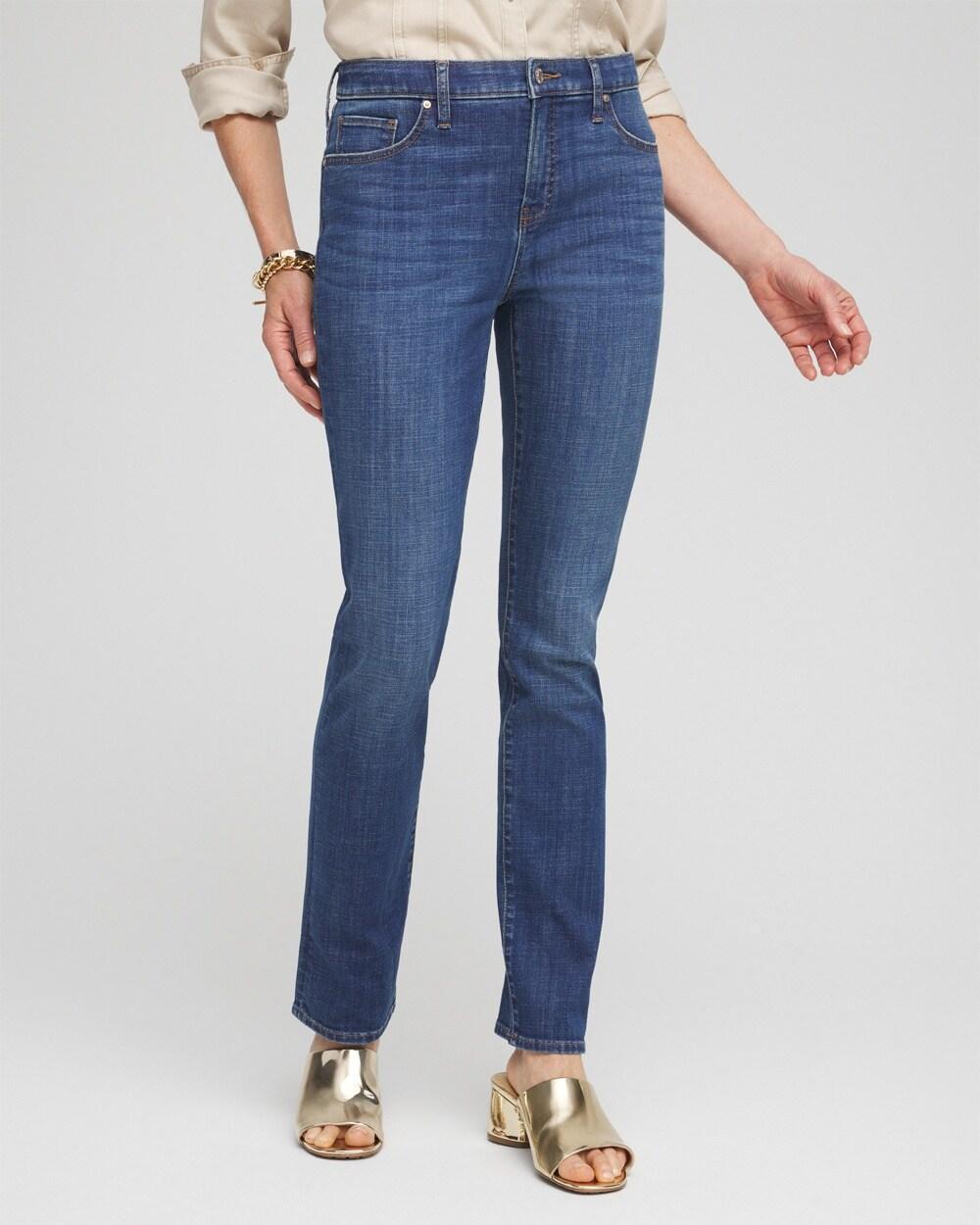 Women's Petite Girlfriend Jeans Product Image