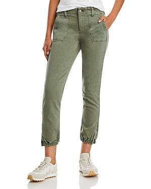 Womens Mayslie Mid-Rise Ankle Straight-Leg Denim Joggers Product Image