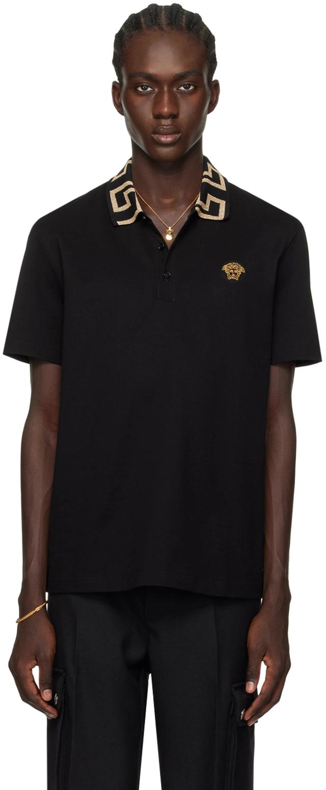 Black Greca Polo Product Image