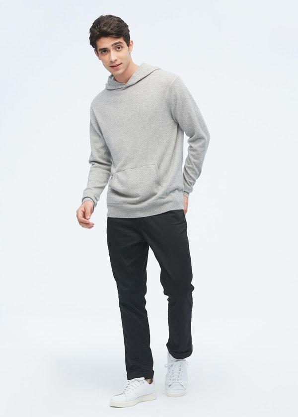 Cashmere Pullover Hoodie For Men Product Image