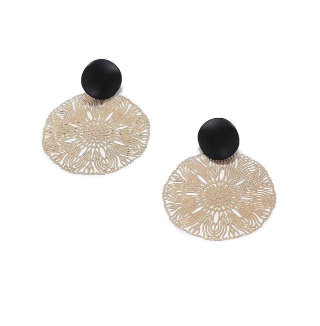 Sohi Womens Filigree Drop Earrings Product Image