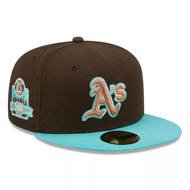 Mens New Era /Mint Oakland Athletics Walnut Mint 59FIFTY Fitted Hat Product Image