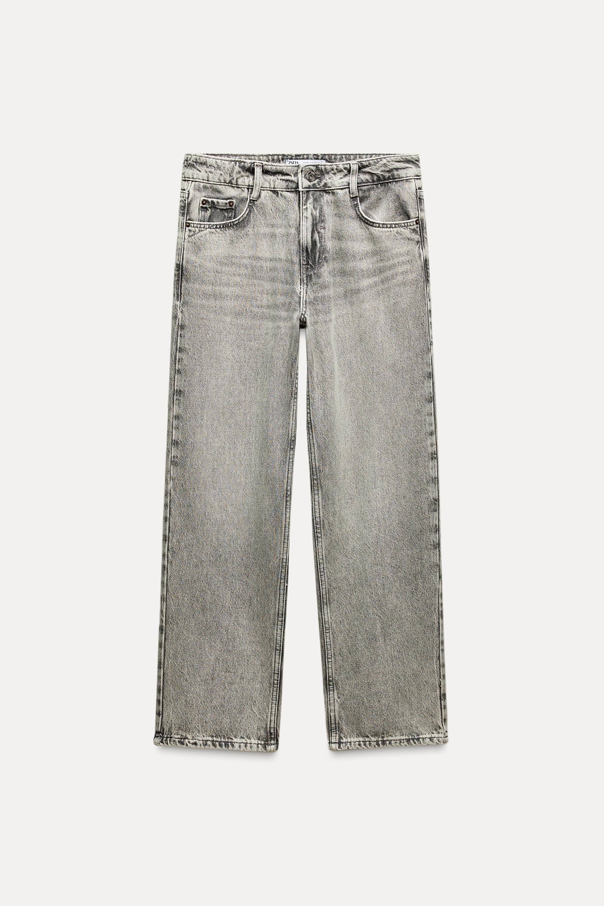 Z1975 HIGH WAIST CROPPED STRAIGHT JEANS Product Image