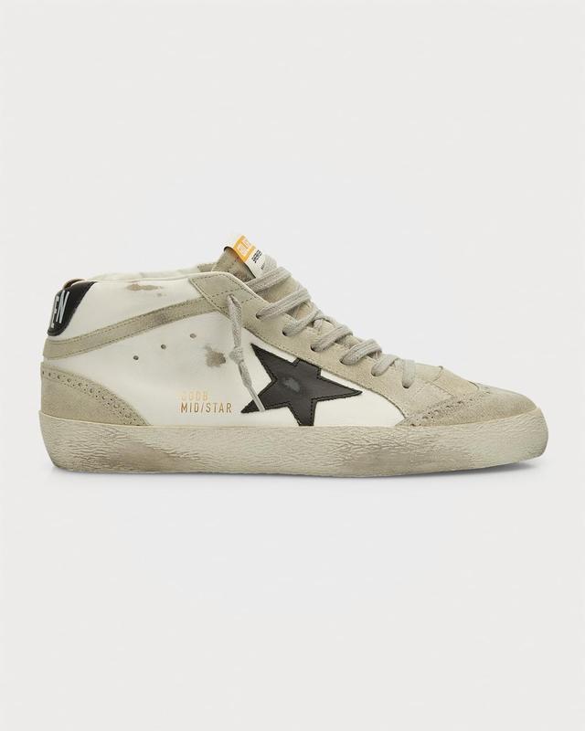 Mens Mid Star Leather Mid-Top Sneakers Product Image