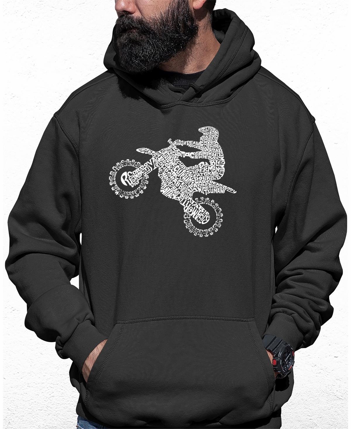 Mens Freestyle Motocross - Fmx Word Art Hooded Sweatshirt Product Image