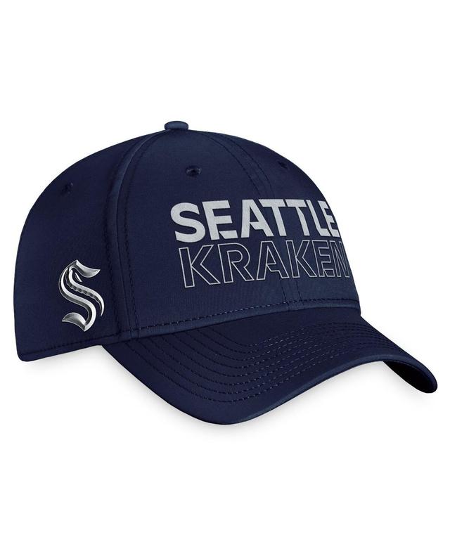 Mens Fanatics Branded Deep Sea Blue Seattle Kraken Authentic Pro Road Flex Hat Krk Blue Product Image