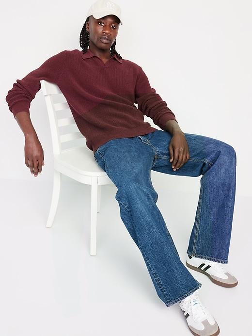 Relaxed Fit Polo Sweater Product Image