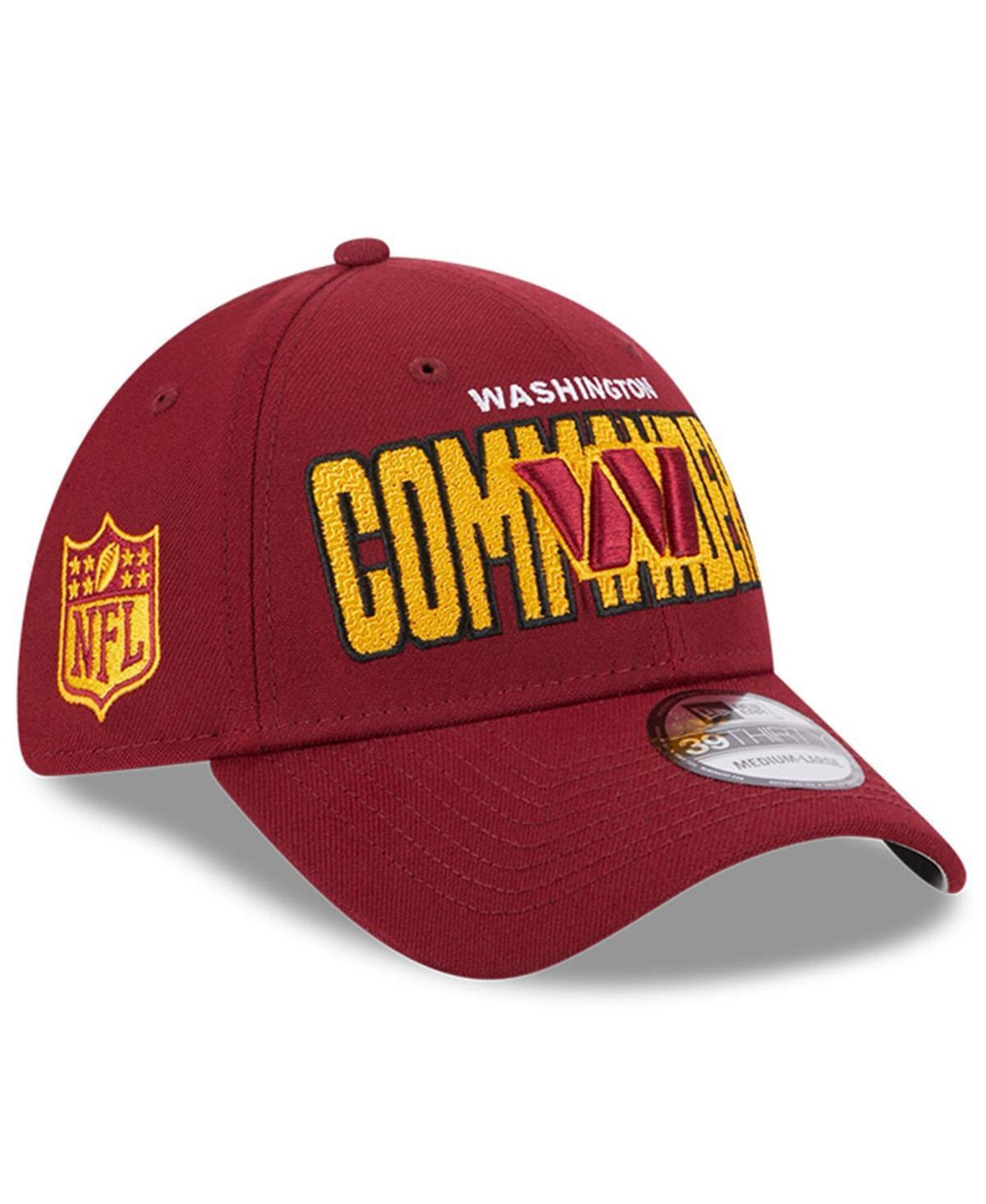 Mens New Era Burgundy Washington Commanders 2023 NFL Draft 39THIRTY Flex Hat Product Image