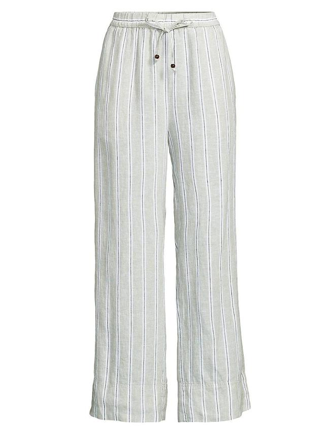 Womens Penla Linen Striped Pants Product Image