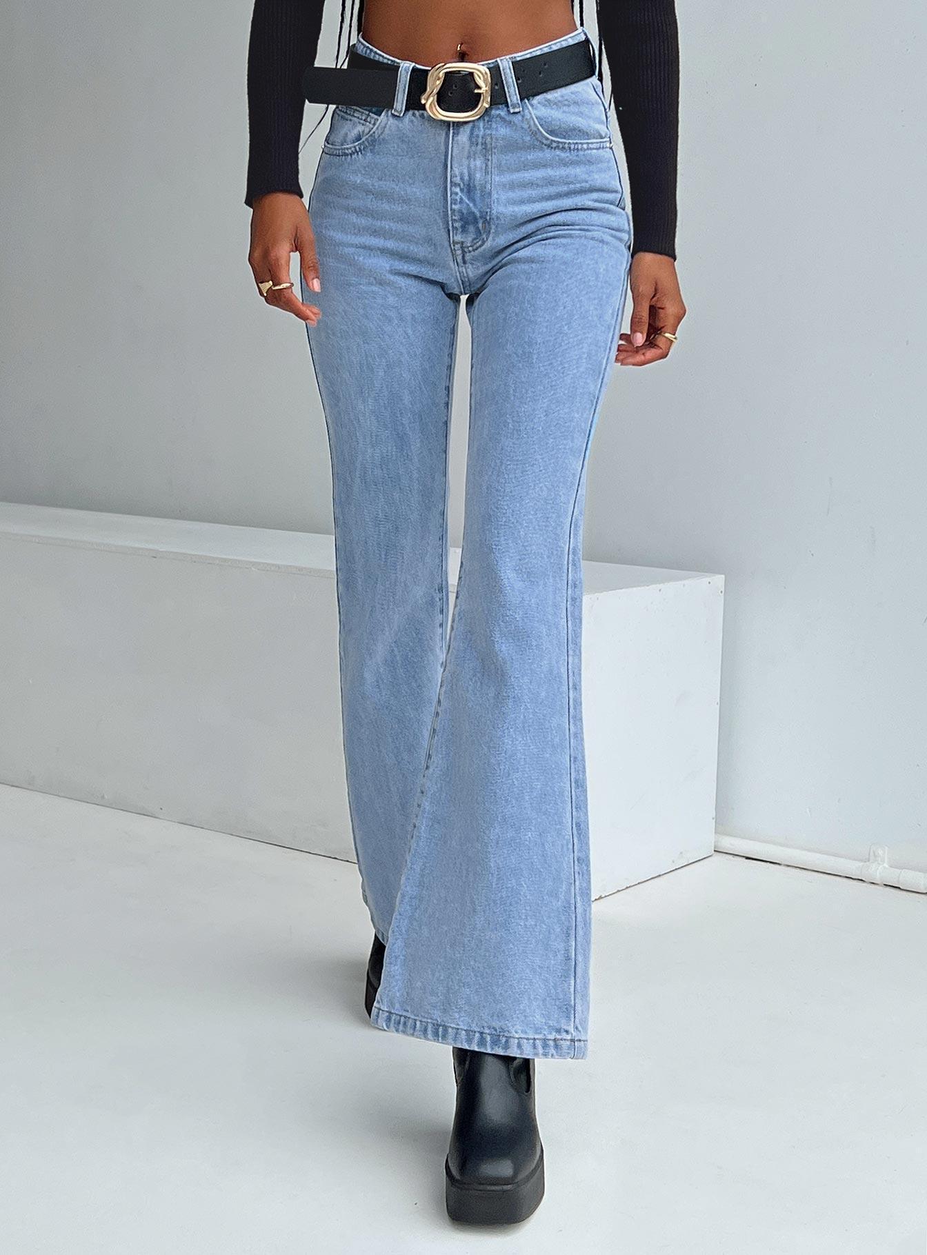 Cabarita Lounge Denim Jeans Mid Wash Product Image