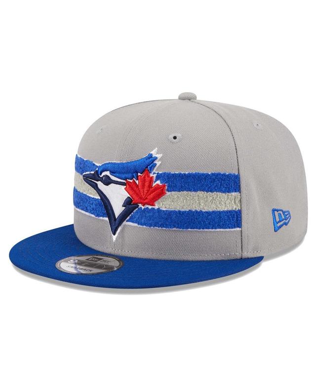 Mens New Era Gray Toronto Blue Jays Band 9FIFTY Snapback Hat - Gray Product Image