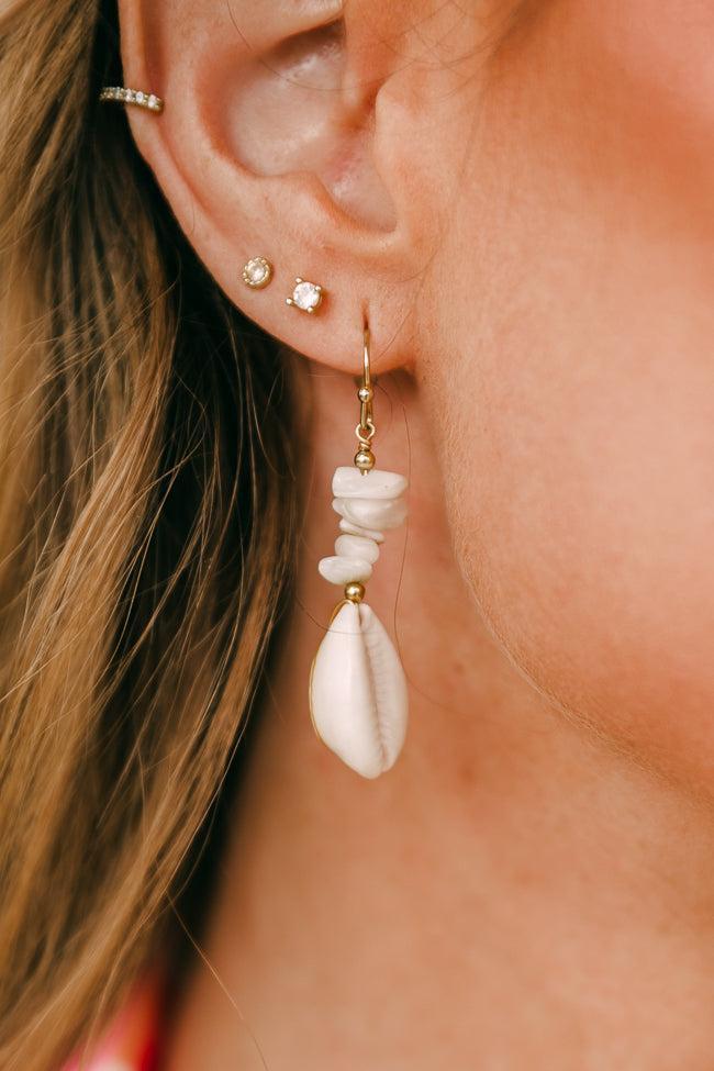 Dangle Shell Earrings Tori X Pink Lily Product Image