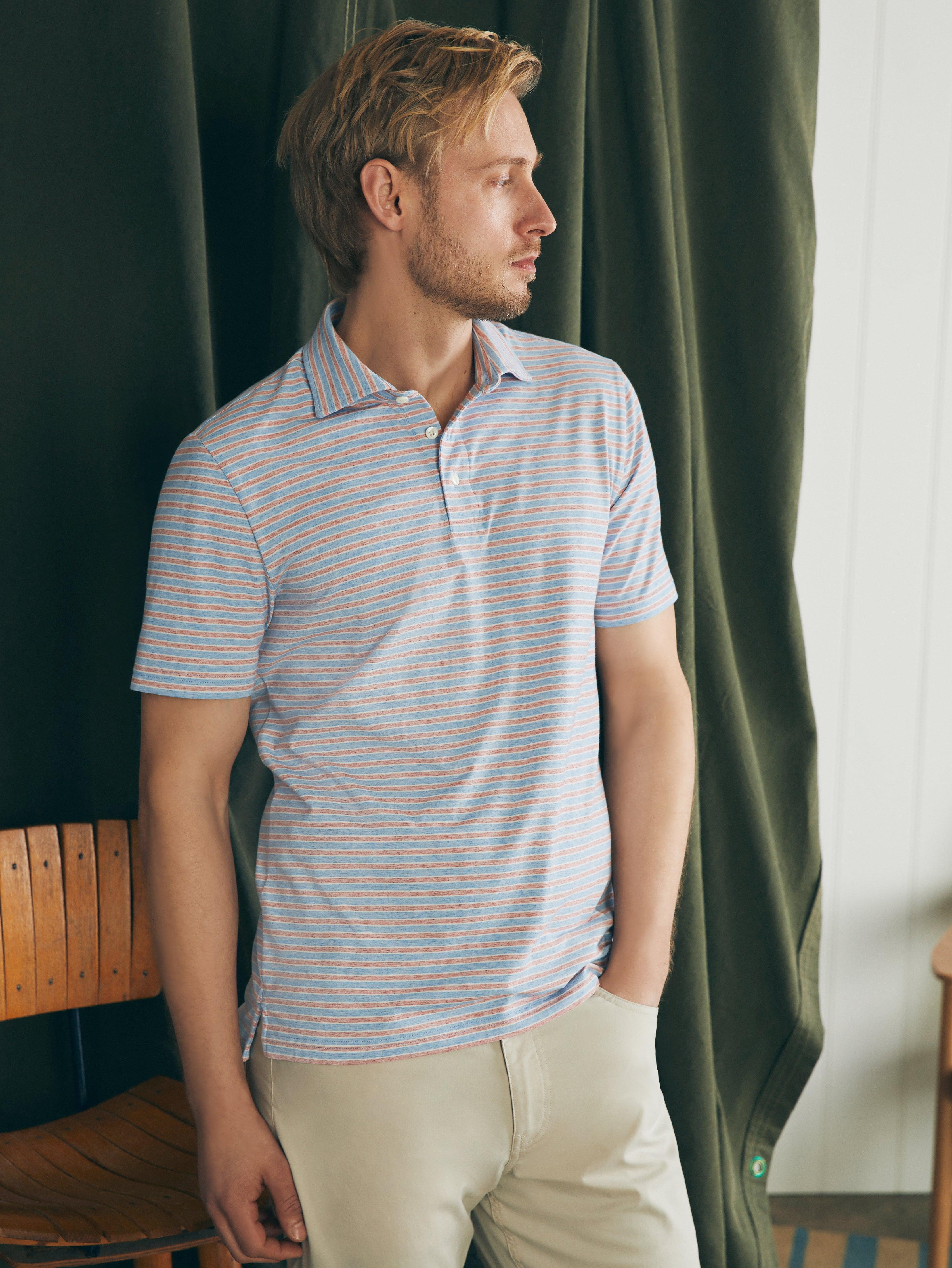 Movement™ Short-Sleeve Polo Shirt - Horizon Line Stripe Male Product Image