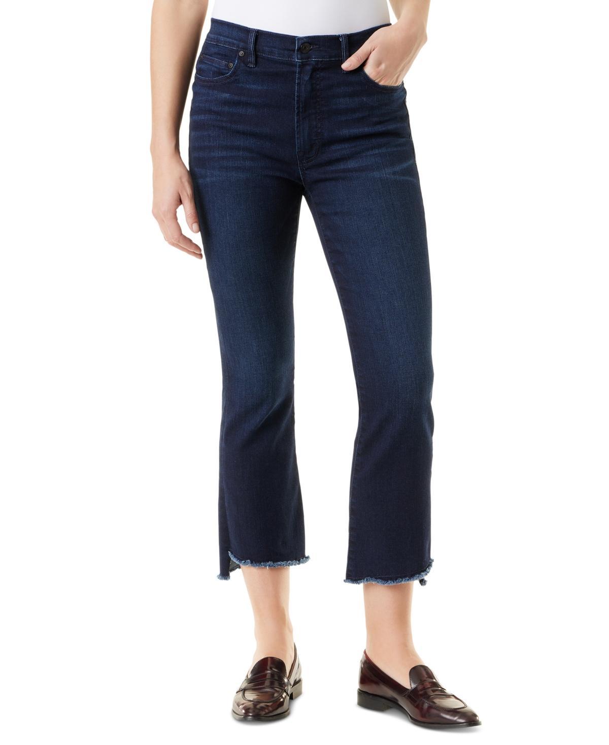 Gloria Vanderbilt Womens Shilo Frayed-Hem Crop Boot-Cut Jeans Product Image