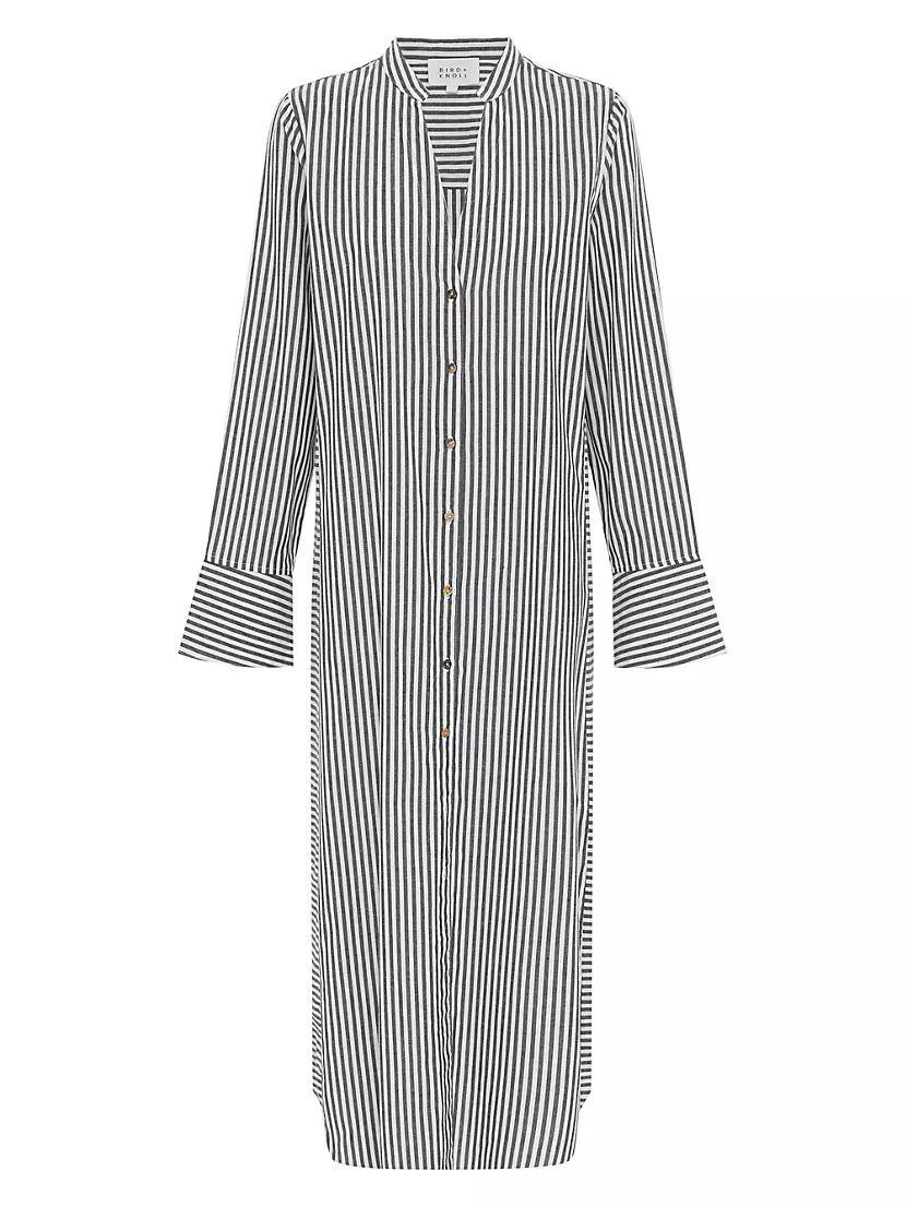 Jude Stripe Cotton Shirtdress Product Image