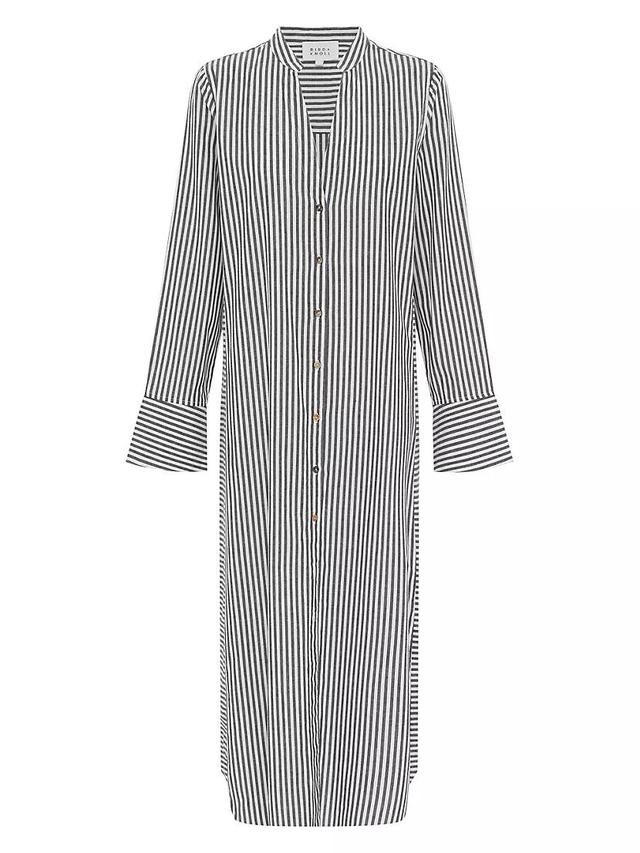 Jude Stripe Cotton Shirtdress Product Image