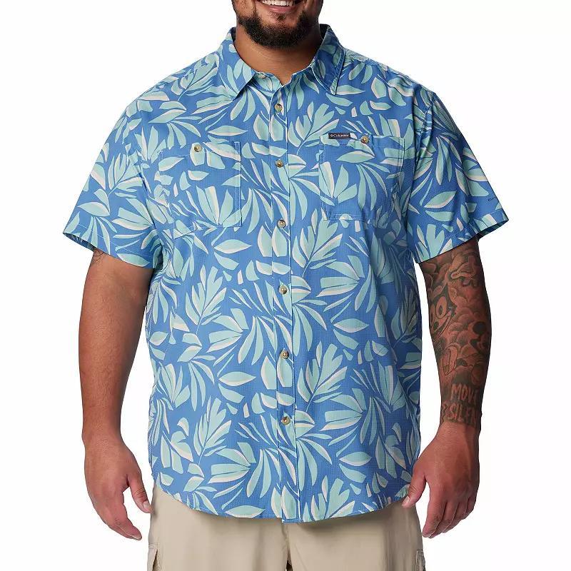 Big & Tall Columbia Utilizer Print Short Sleeve Woven Button-Down Shirt, Mens Product Image