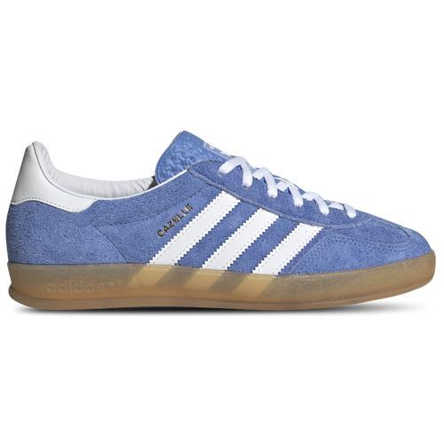 adidas Womens Originals Gazelle Indoor - Shoes Blue/Gum/White Product Image